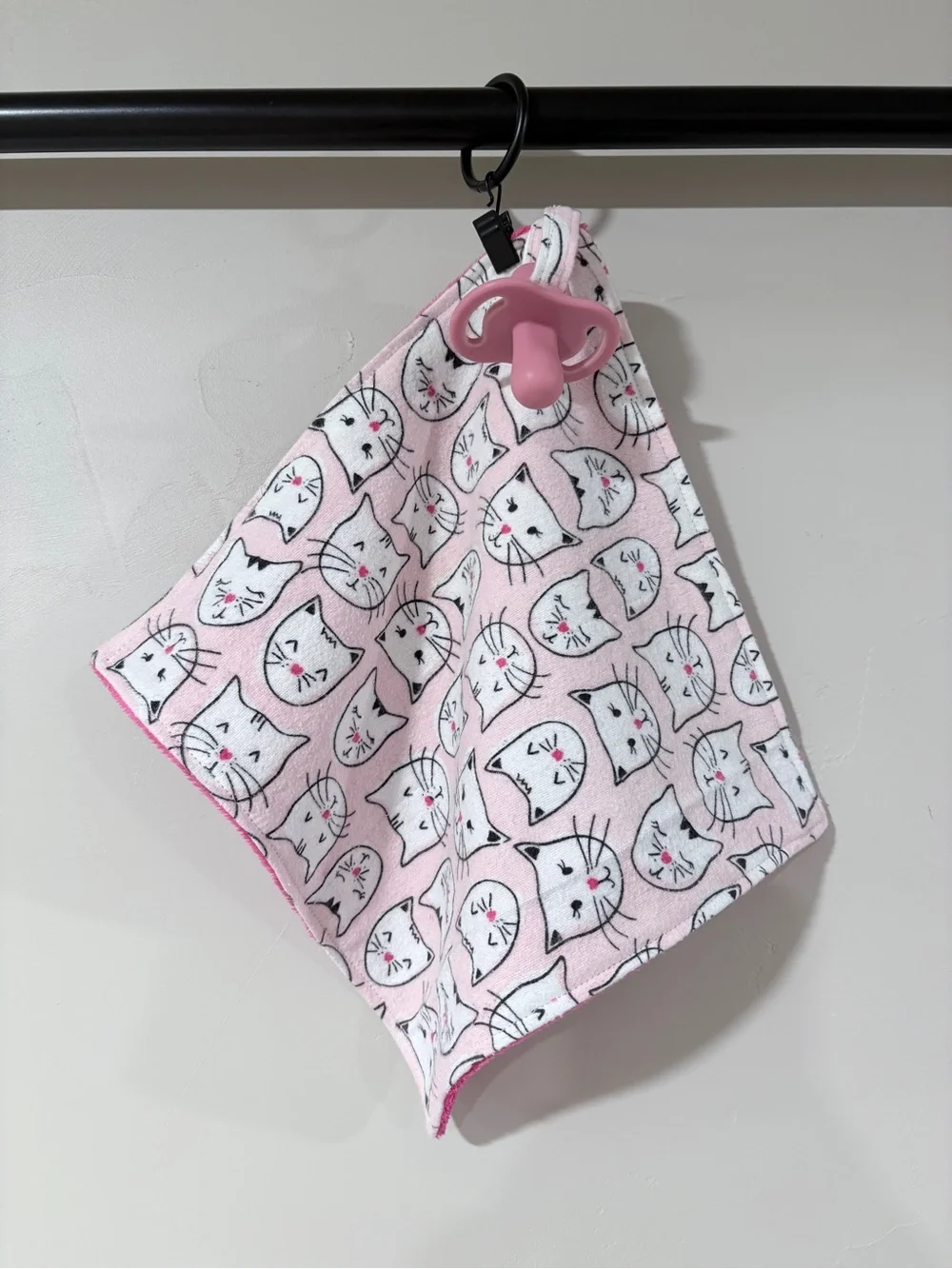 Baby Lovey with Pacifier Clip